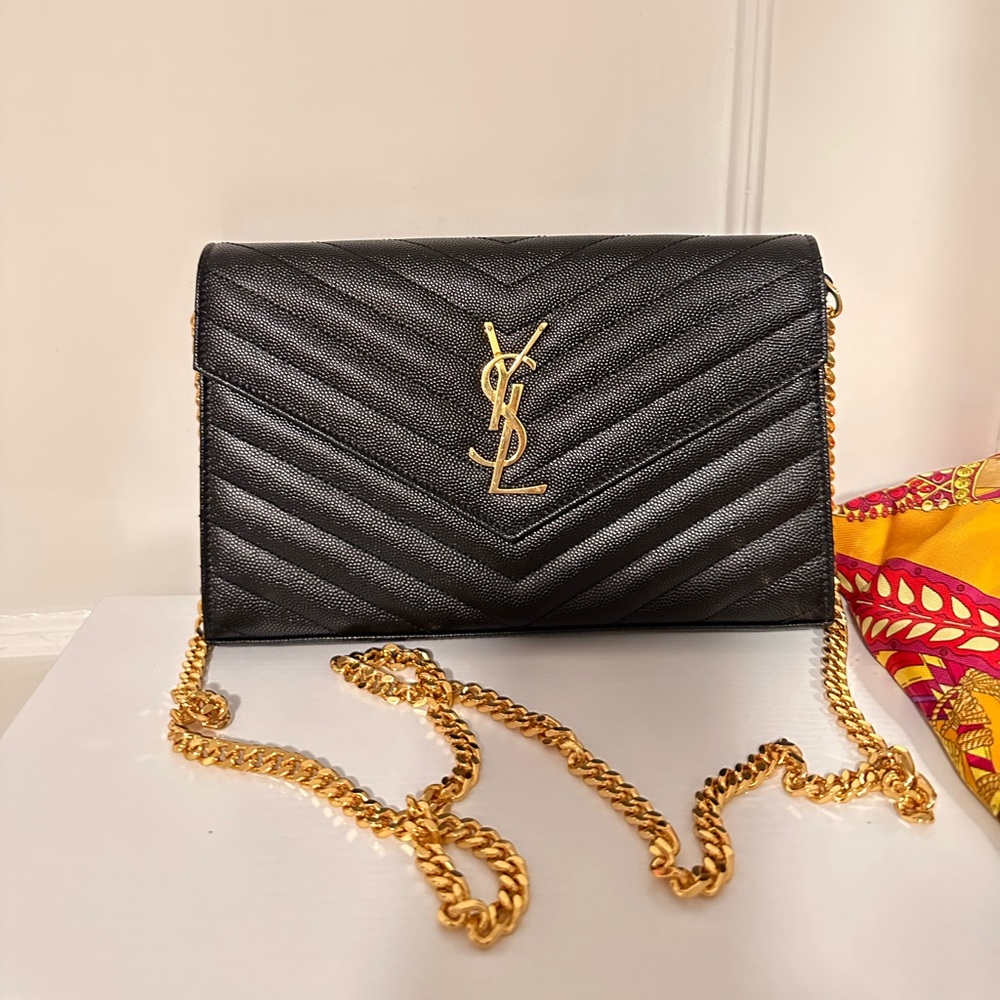 YSL CHAIN WALLET mono
